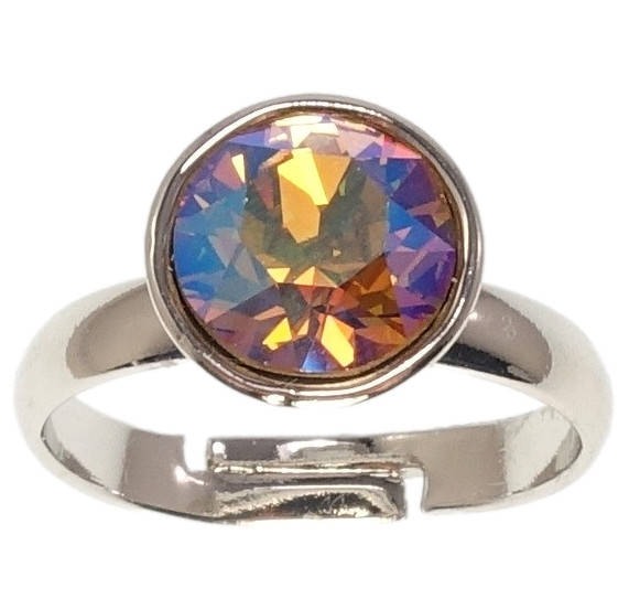 

Кольцо Xuping Родий с кр-ми Swarovski "Кристалл Topaz Shimmer ø 10мм" р.17-18