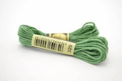 

Нитки мулине для вышивки СХС -320 фисташково-зеленый средний , 8 м, Зелёный
