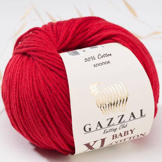 

Пряжа GAZZAL Baby cotton XL 3439 (Газзал Беби Котон XL) красный
