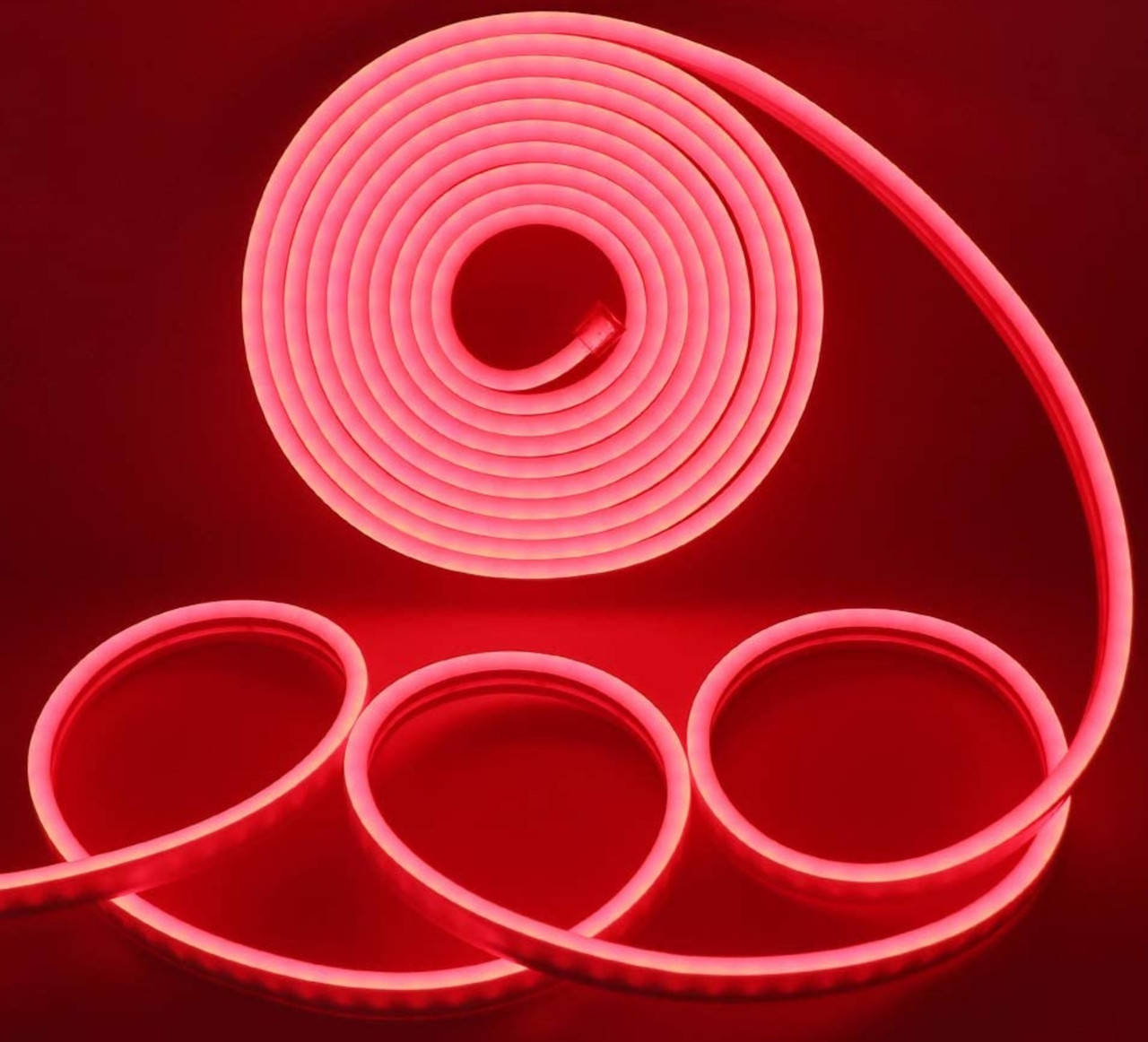 

Светодиодный гибкий неон (бухта 5м), Неоновая подсветка в квартиру, автомобиль (яркий, 12V) (Красное