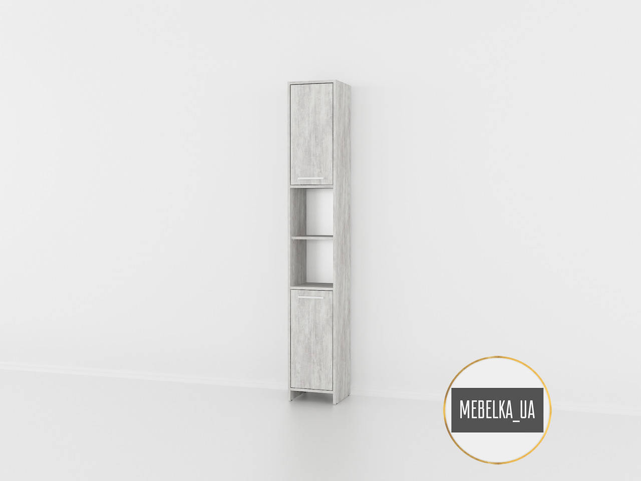 

Шкаф в ванную, пенал с полками, напольный пенал для дома , салона KV005 Бетон