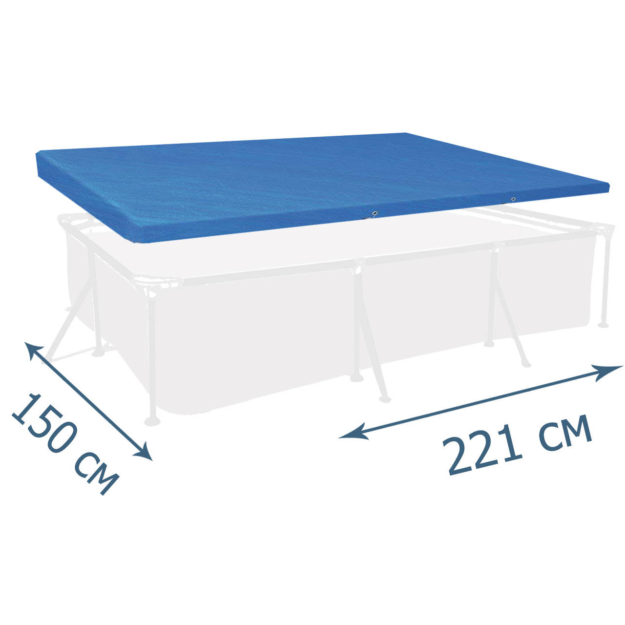 

Тент - чехол для каркасного бассейна Bestway 58103, 221 х 150 см