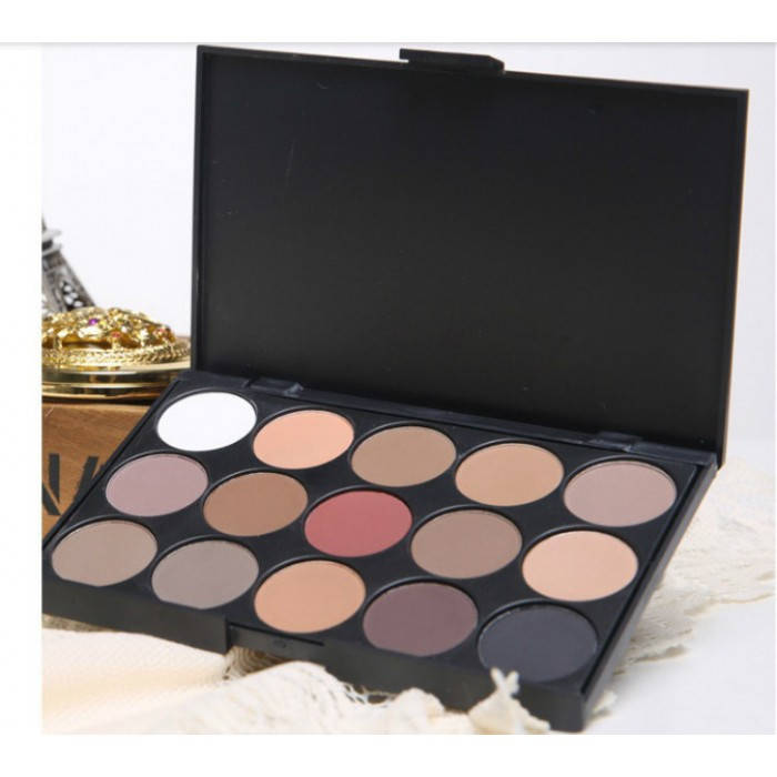 

Палетка теней 15 оттенков MAS Cosmetics тени для век матовые
