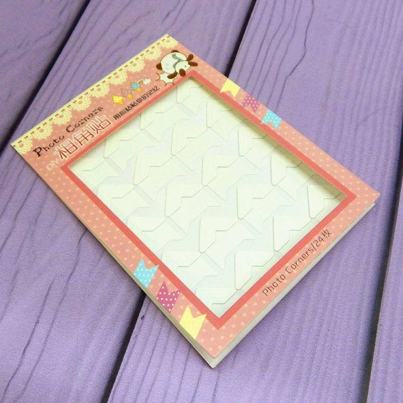 

Уголки для фотоальбомов, белые, 24 шт/уп