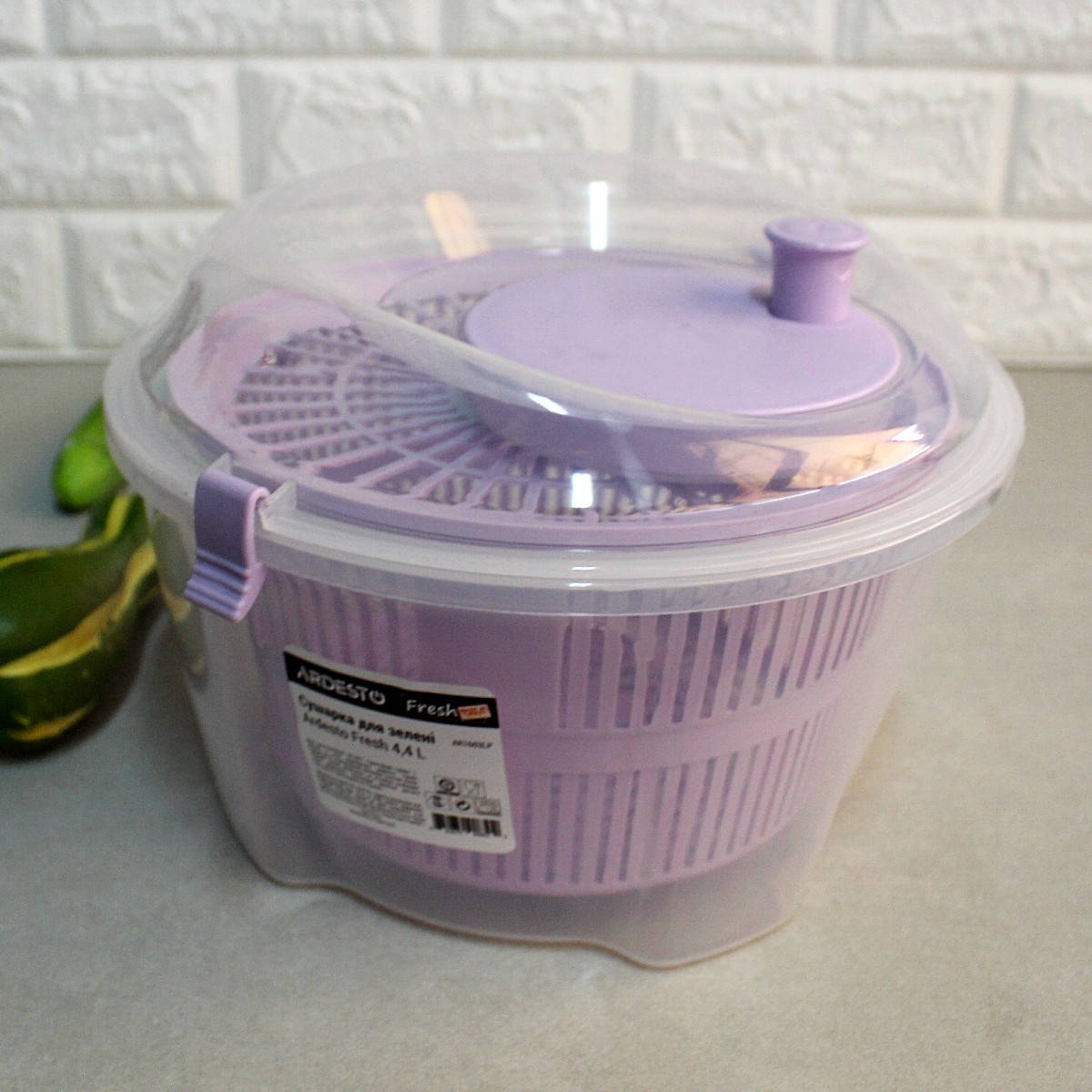 

Салатный спиннер, сушилка-центрифуга для зелени 4,4 л Ardesto