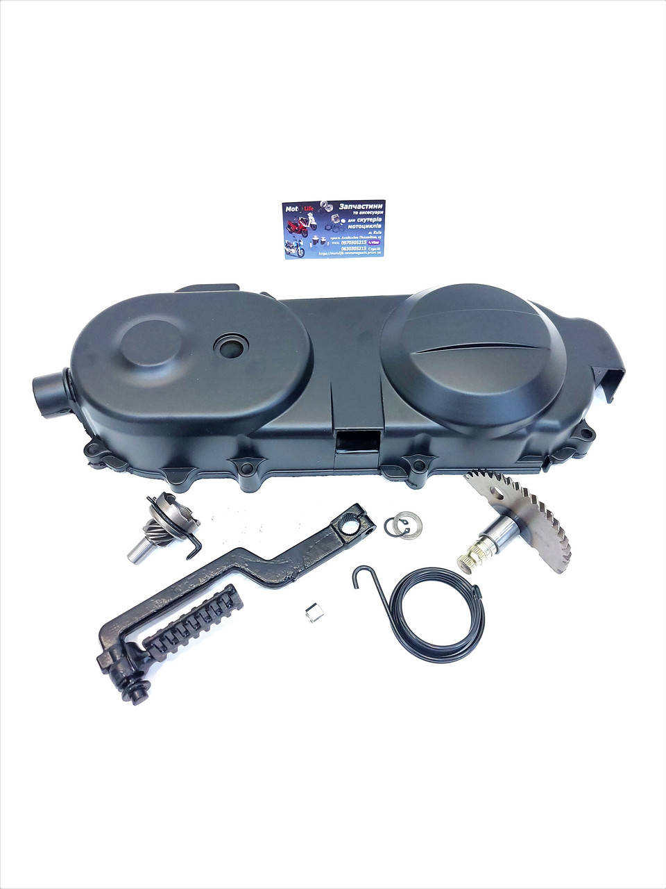 

Крышка вариатора в сборе 4T 139qmb GY6 50/80cc 40 см, черная 10 колесо
