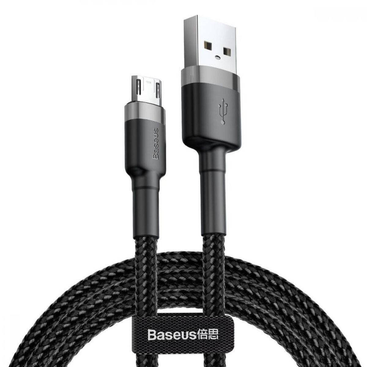 

Кабель Baseus Cafule Cable USB For Micro 2.4A 1m Gray+Black