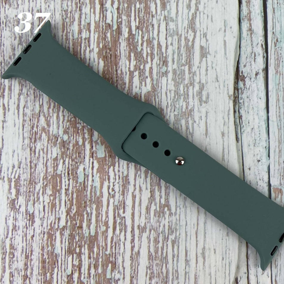 

Силиконовый Спортивный Ремешок Apple Watch Sport Band 38-40 42-44 mm Зелёный