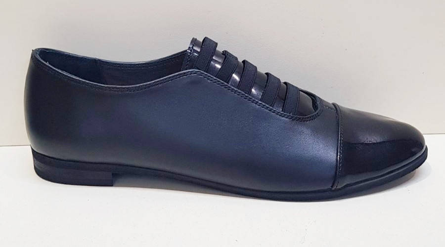 

Туфли женские закрытые, рр. 38-44, натуральная кожа 44, Черный