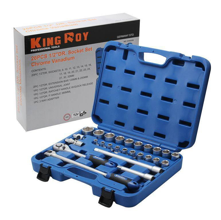 

Набор инструментов 26 единиц 1/2" KingROY 30182-026
