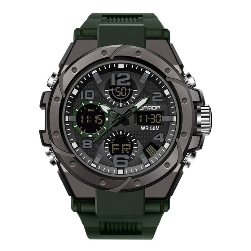 

Часы спортивные Sanda 6008 Green-Black