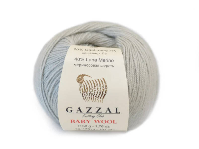 

Gazzal Baby Wool, светло серый №817