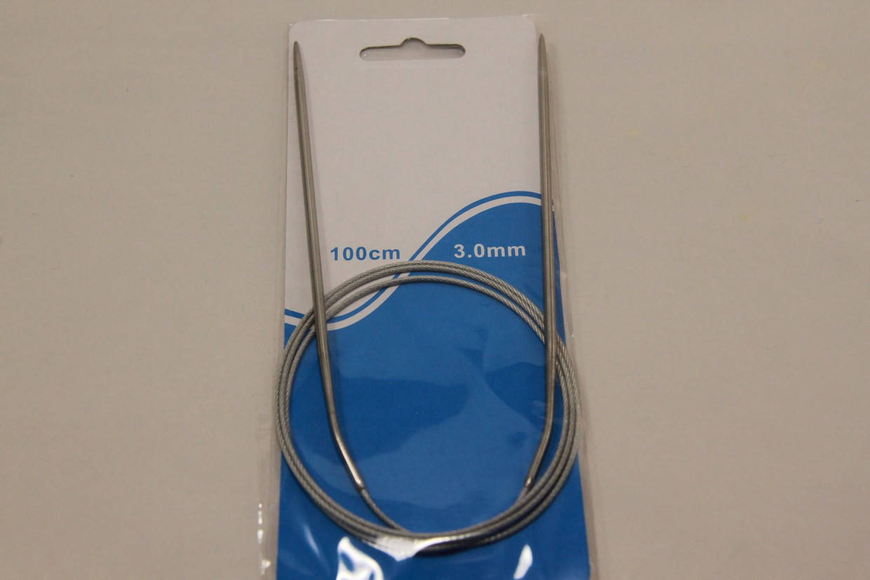 

Спицы вязальные на тросике 100 см (3 мм)