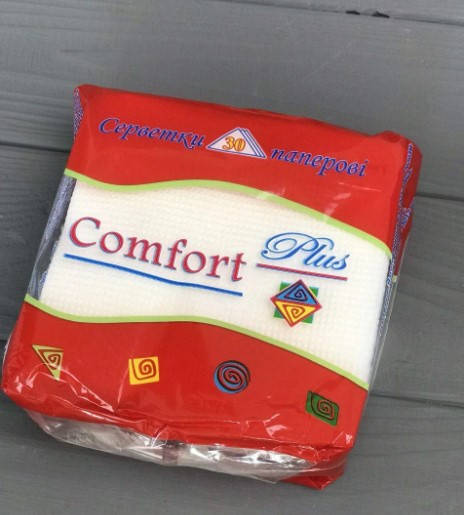 

Салфетка 24*24 белая 1 сл. 30 шт/уп Comfort Plus/Аllspack, Белый