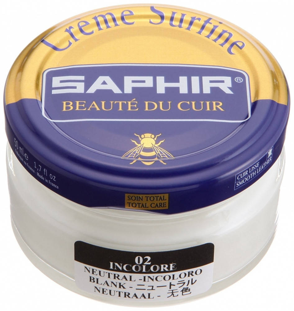 

Увлажняющий крем для обуви Saphir Creme Surfine цвет бесцветный (02) 50 мл