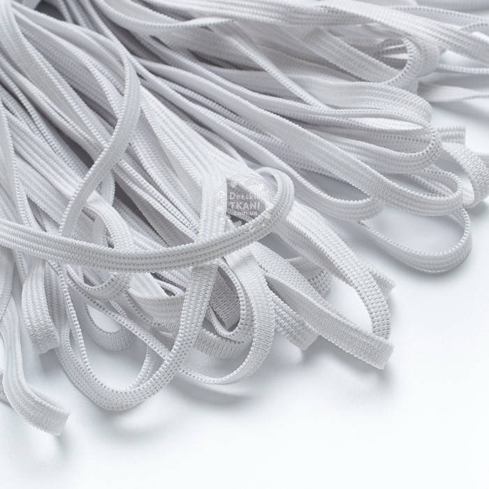 

Резинка шириной 5 мм белого цвета, Белый