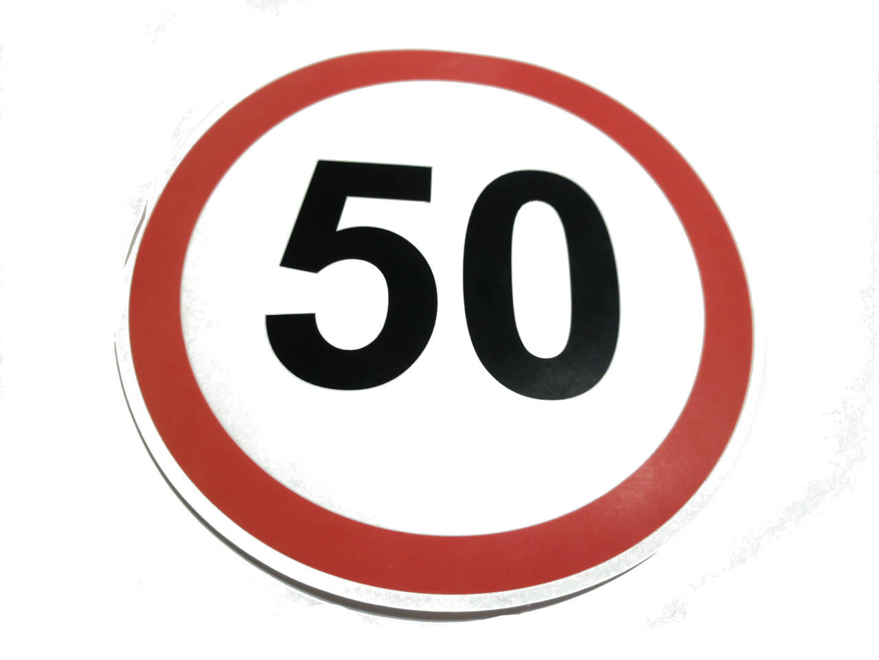 

Наклейка ограничитель скорости "50"