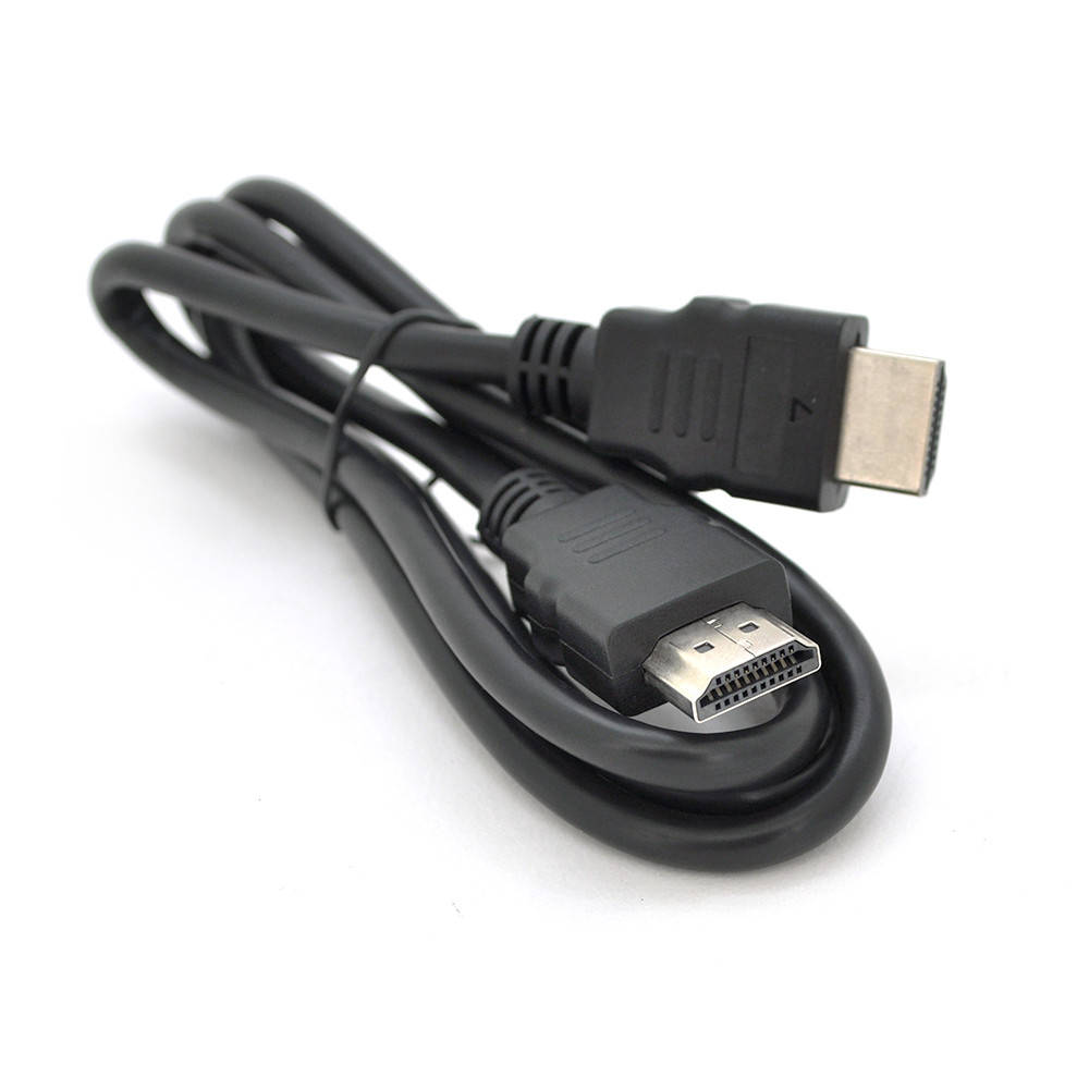 

Кабель Merlion HDMI-HDMI HIGH SPEED Premium 1m, v1.4, OD-7.5mm, круглий Black, коннектор Black, (Пакет), Q350, Черный
