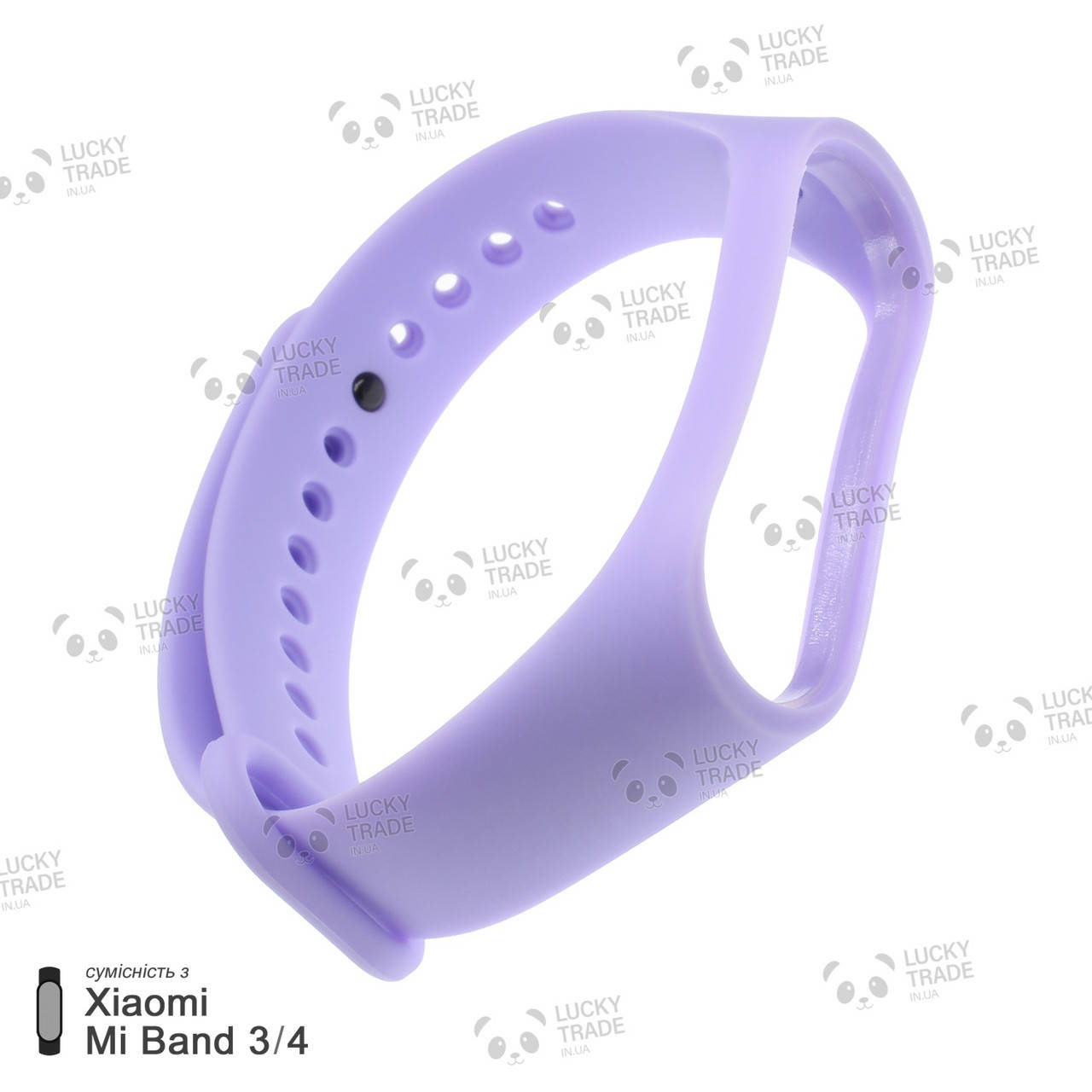 

Ремешок Xiaomi Mi Band 4 / 3 MiJobs силиконовый однотонный браслет Светло-фиолетовый [1627]
