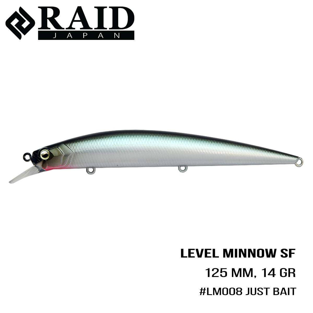 

Воблер Raid Level Minnow (125mm, 14g) (008 Just Bait)