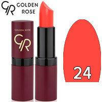 

Помада матова Golden Rose Velvet Matte Lipstick Тон 24 Red coral