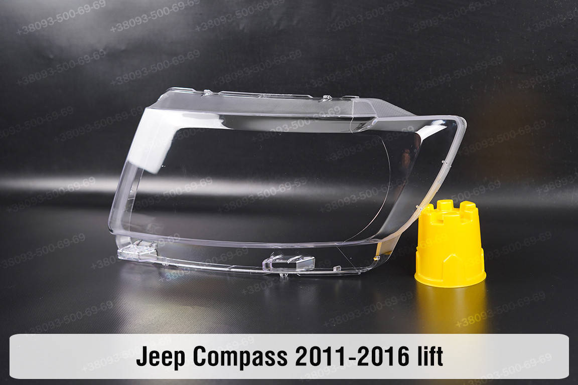 

Стекло фары Jeep Compass MK49 (2011-2016) I поколение рестайлинг левое