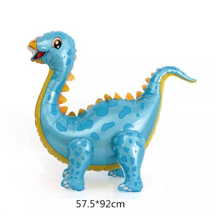 

Ходячая фигура фольгированная КНР Динозавр Диплодок голубой (60 см), Разные цвета