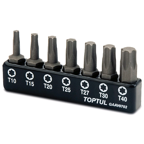 

Набор бит шестигранных 7 ед 1/4" Torx T10-T40 Toptul GAAV0702