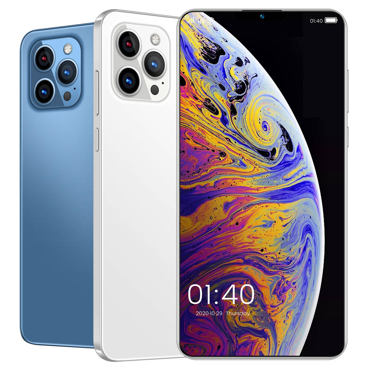 

Смартфон I12 Pro Max, 512 ГБ 6.5 дюймов (черный, темно-зеленый), Разные цвета