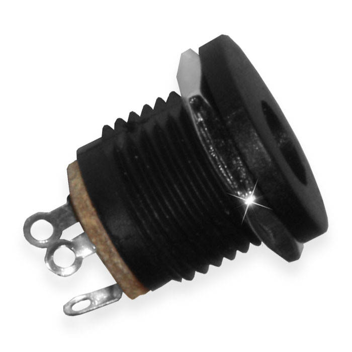 

Гнездо питания DC-022 5.5/2.1мм пластик крепление п/гайку