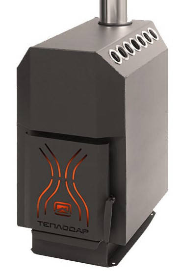 

Отопительная печь Теплодар ТОП 200 (до 200м.куб.) дверца сталь