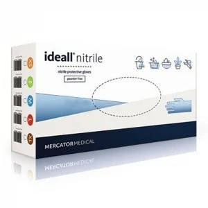

Нитриловые перчатки Mercator Medical Ideall Nitrile,  (5-6), бирюзовые, 100 шт, Голубой
