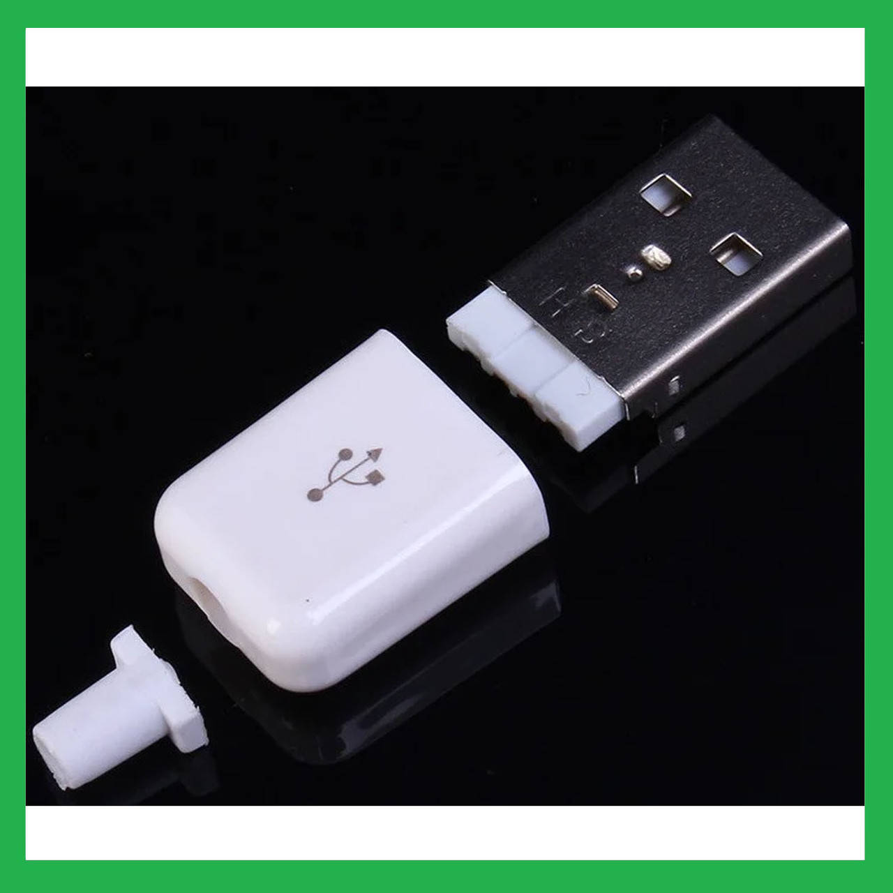 

USB разъем штекер папа в разборном корпусе 4pin