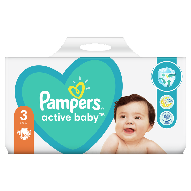 

Подгузники Pampers Active Baby Размер 3 (6-10 кг) 104 шт