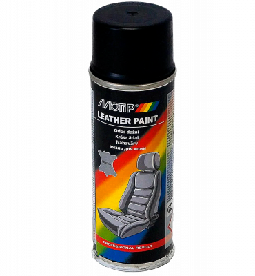 

Эмаль аэрозольная для окраски кожи Motip чорна 400 мл / Краска для кожі чорна 400мл