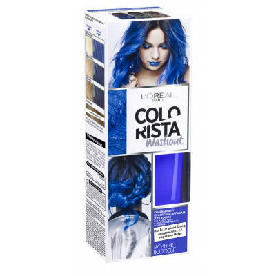 

Оттеночный бальзам L'Oreal Paris Colorista Washout Синие волосы 80 мл (3600523414048)