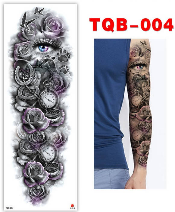 

Тату наклейка на тело, Флеш тату, Водостойкая временная татуировка, TQB-004