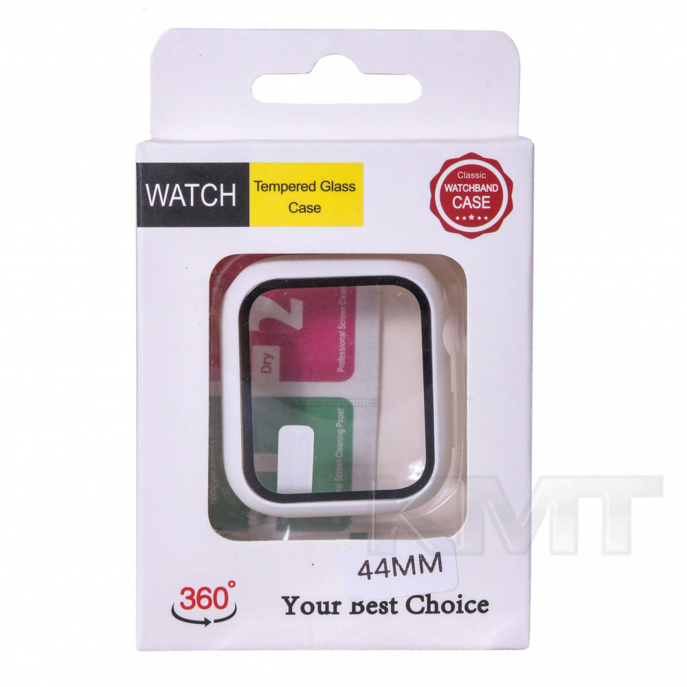

Чехол с защитным стеклом Smart для Apple Watch 44 mm — White