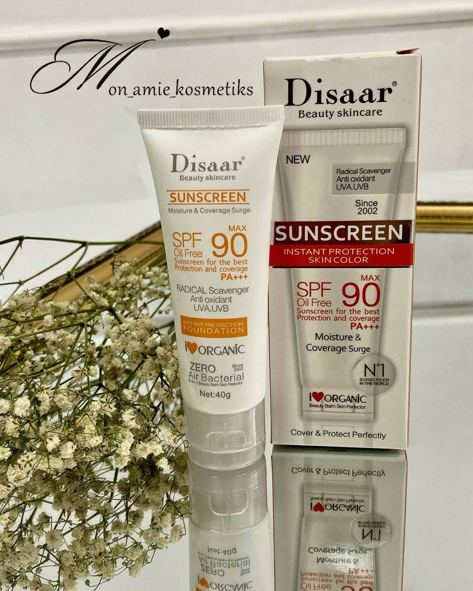 

Сонцезахисний крем Disaar Sunscreen SPF 90 oil free
