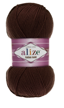 

Пряжа Cotton gold-26, Коричневый