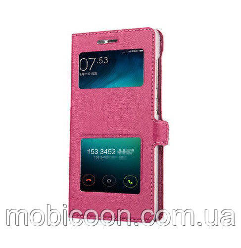 

Чехол книжка с окошком для Xiaomi Redmi Note 4X Red, Красный