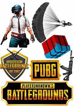 

Вафельная картинка Батл граунд, PUBG А4
