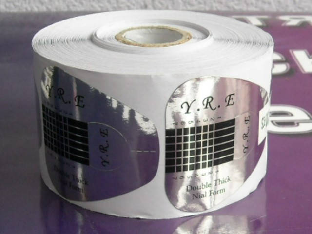 

Формы Y.R.E (широкие ) для наращивания ногтей. 500шт. Юж. Корея