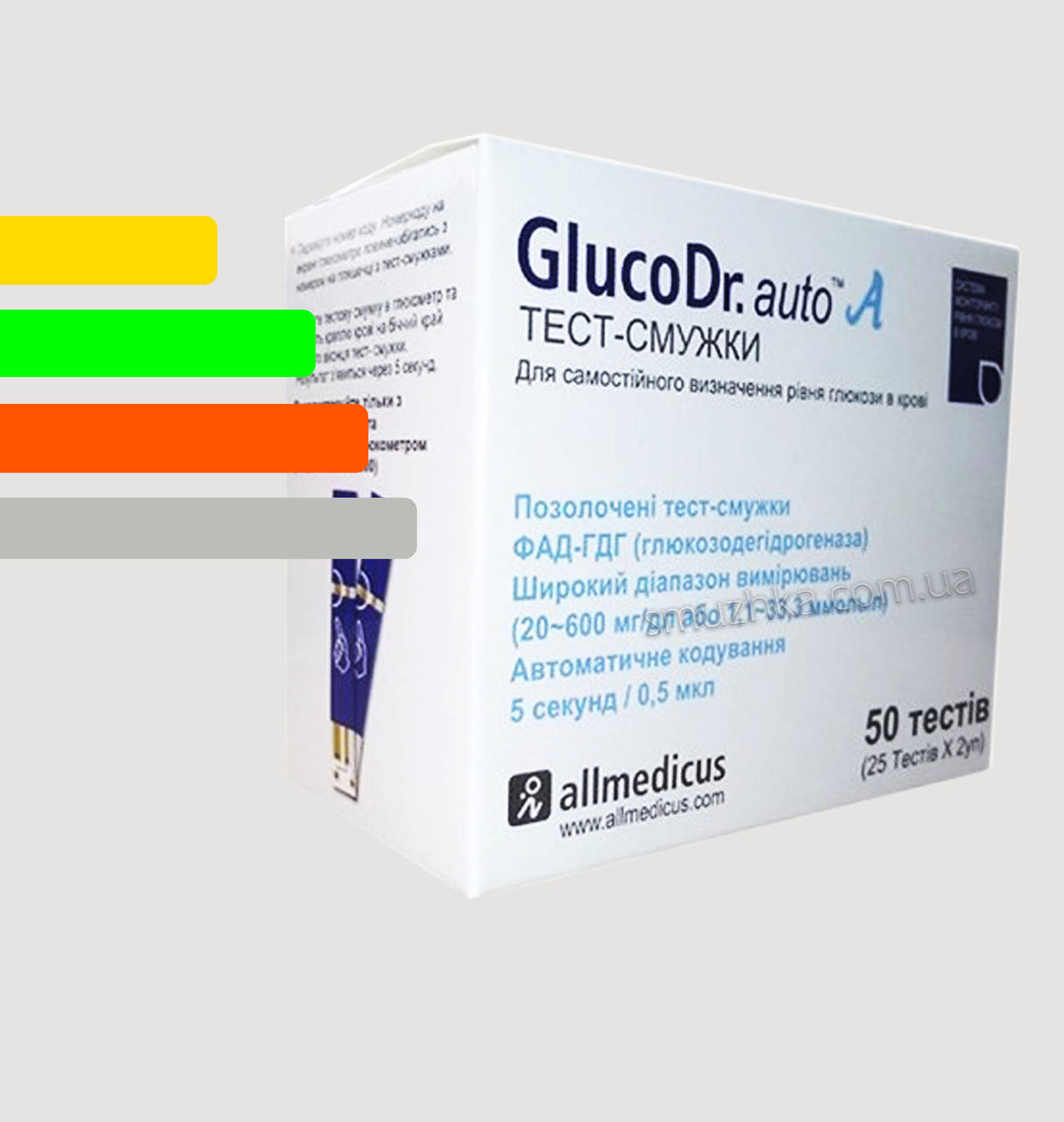 

Тест-полоски Глюкодоктор 50шт.-GlucoDr auto