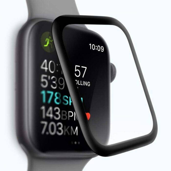 

Защитное стекло Apple Watch 44mm 5D, Черный