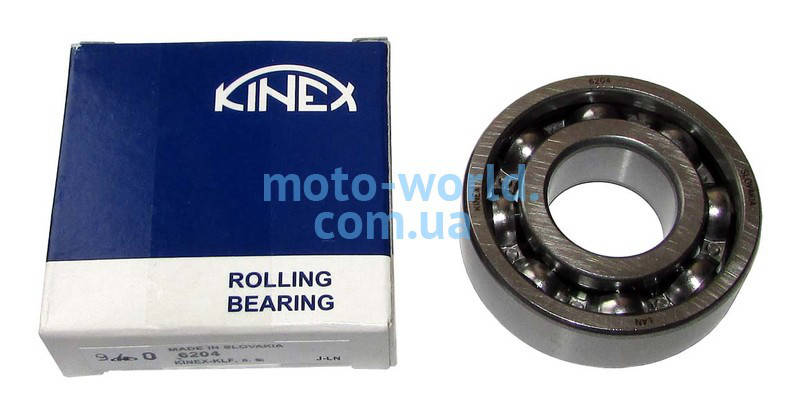 

Подшипник коленвала Минск 12V, Восход 6204 Kinex (Словакия)