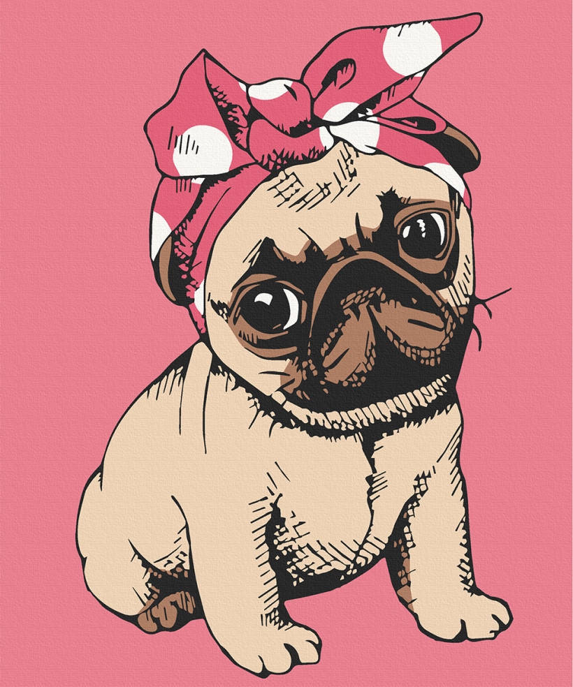 

Картина по номерам ArtCraft Красавица мопс (15532-AC) 25 х 30 см (Без коробки)