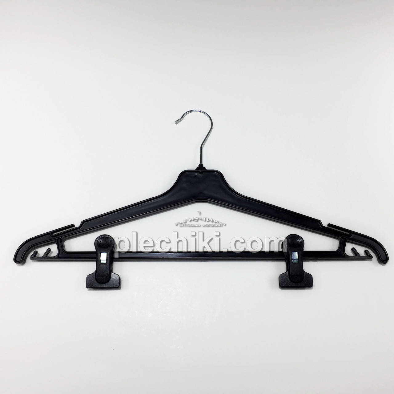 

Тремпеля для одежды пластиковые W-PYz45 чёрного цвета, длина 450 мм, Черный