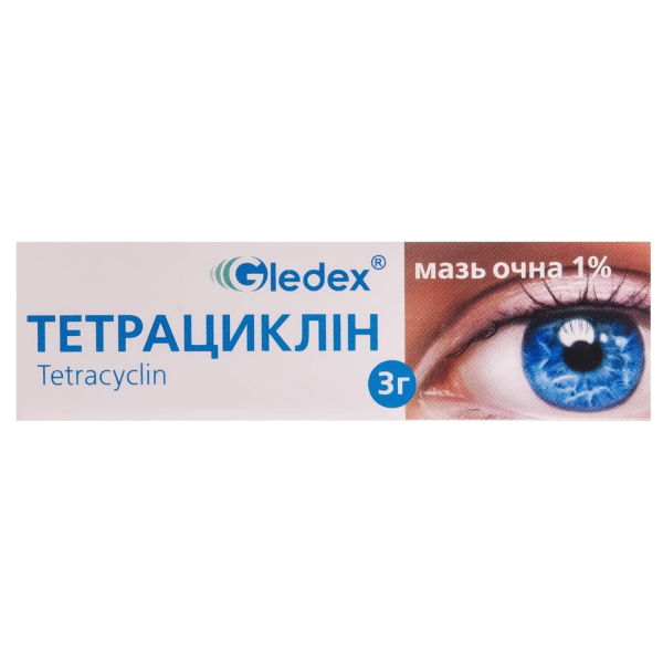 

Тетрациклиновая мазь глазная 1% туба 3г*