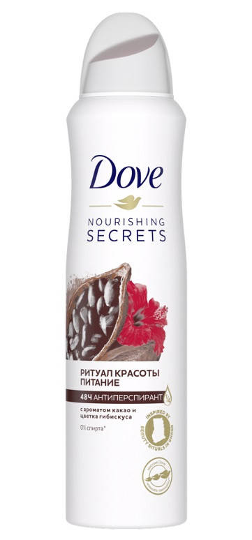 

Антиперспірант DOVE спрей Ритуал краси живлення 150мл